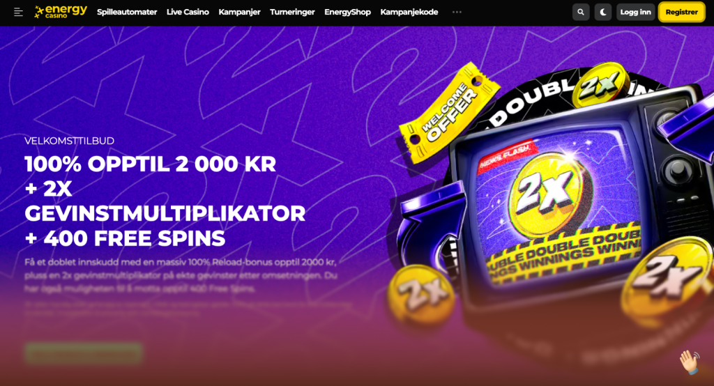 Energy casino Velkomstbonus