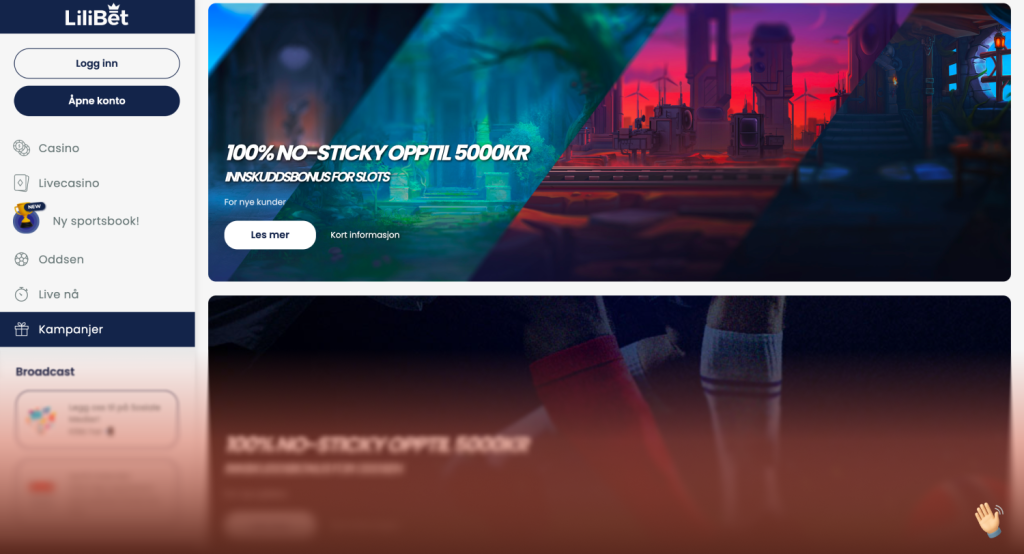 Lilibet casino Kampanjer