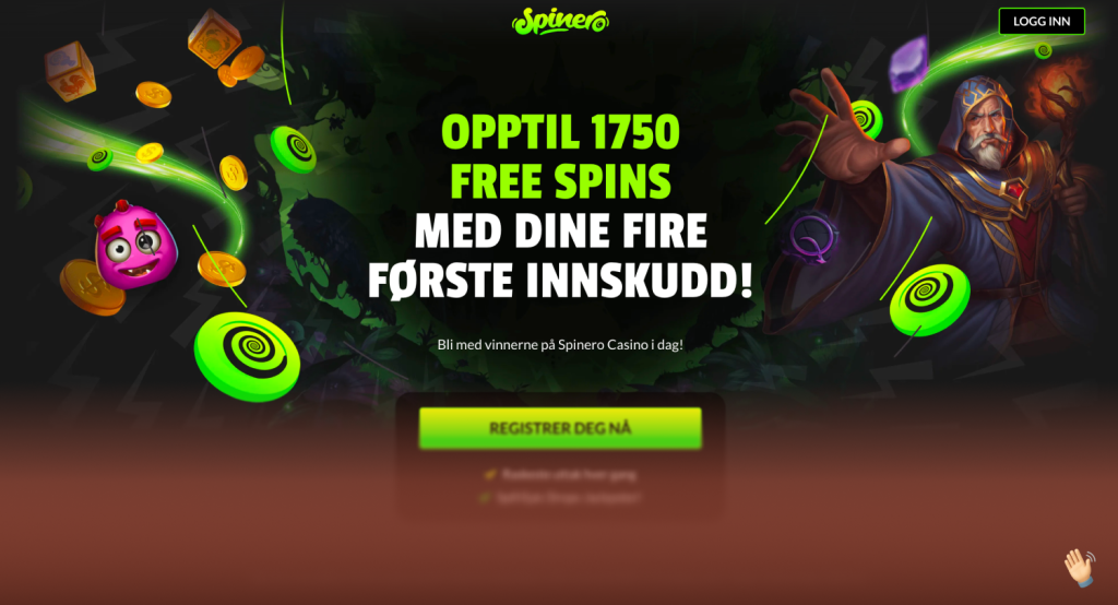 Spinero casino hjemmeside