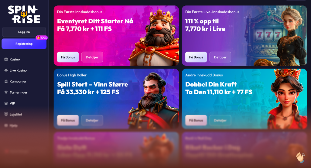 Spinrise casino kampanjer